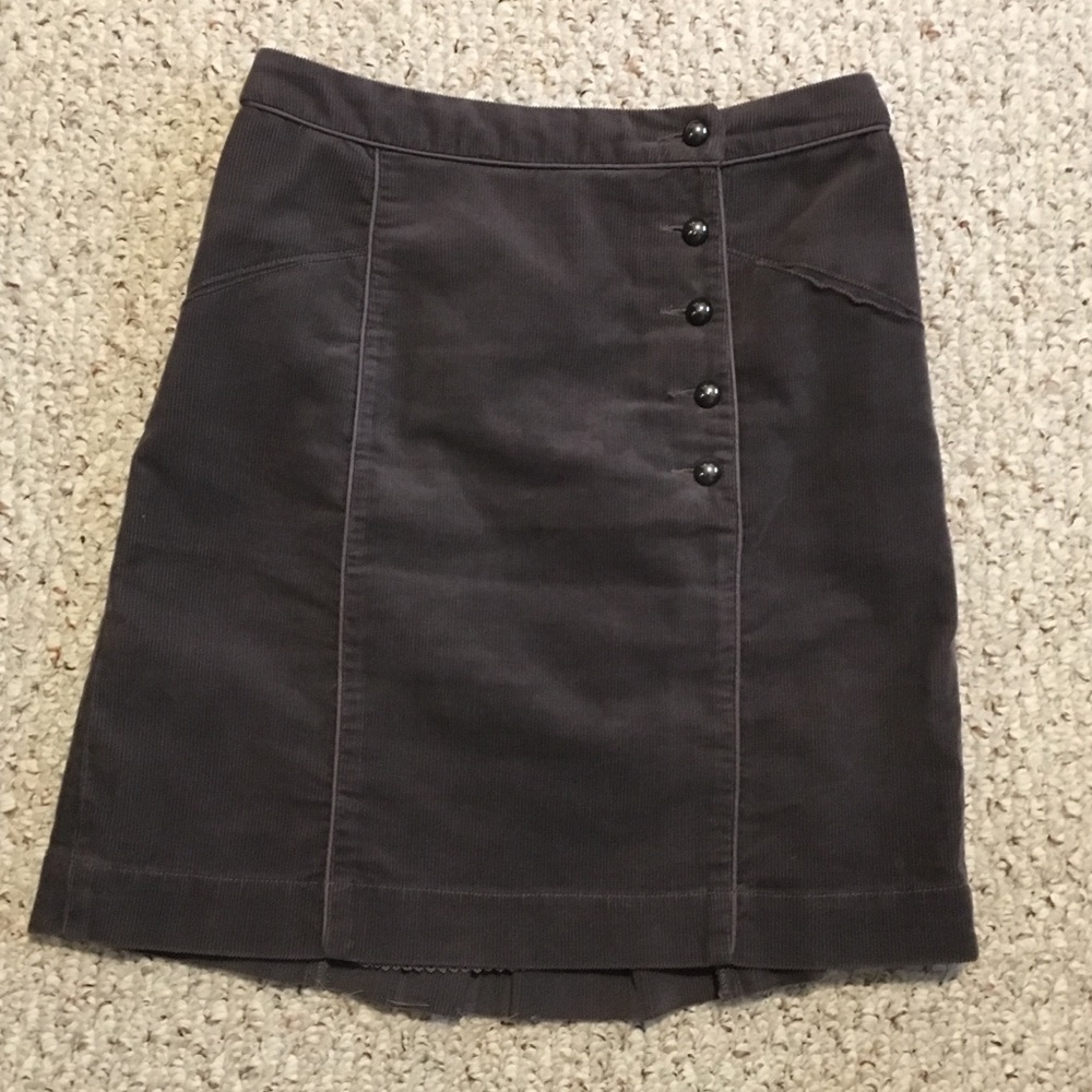 Anthro Cartonnier Finishing School Corduroy Skirt